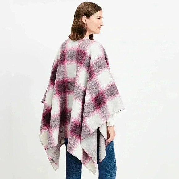 LOFT Plaid Wrap - Picture 2 of 5